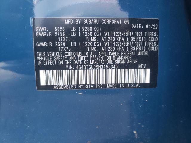 4S4BTGUD9N3195345 Subaru Outback Wilderness
