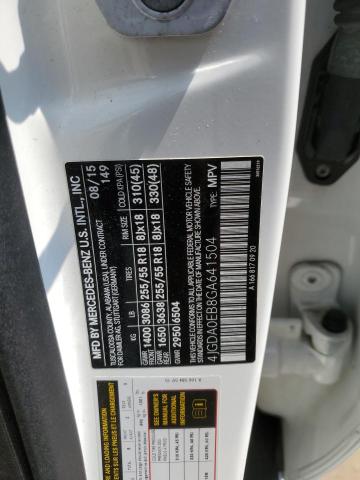 2016 MERCEDES-BENZ GLE 300D 4 - 4JGDA0EB8GA641504