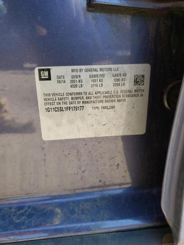 2015 CHEVROLET MALIBU LT1 1G11C5SL1FF179177