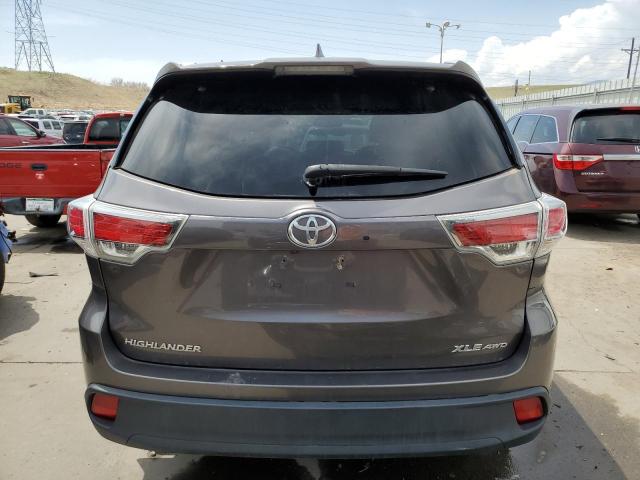 VIN 5TDJKRFH8ES035907 2014 Toyota Highlander, Xle no.6