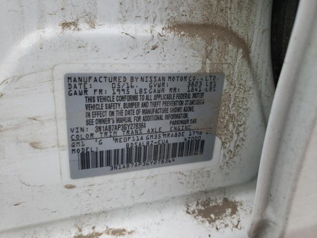 3N1AB7AP3GY278364 Nissan SENTRA S