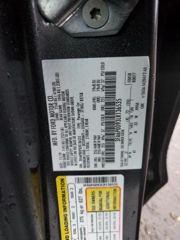 3FA6P0D93LR136535 Ford Fusion Titanium