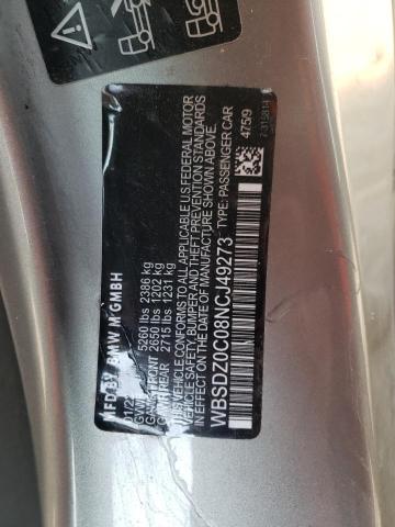 2022 BMW M8 - WBSDZ0C00NCG92362