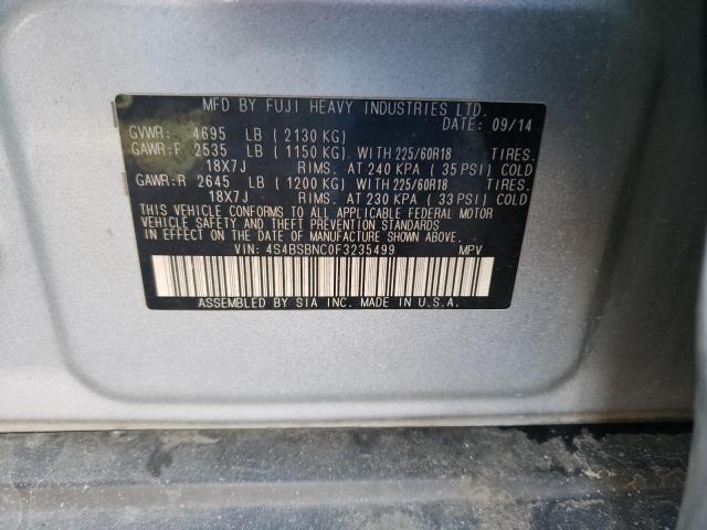 4S4BSBNC0F3235499 Subaru Outback 2.5i Limited
