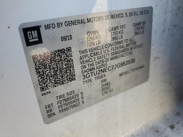 3GTU2NEC7JG553530 GMC Sierra K1500 Slt
