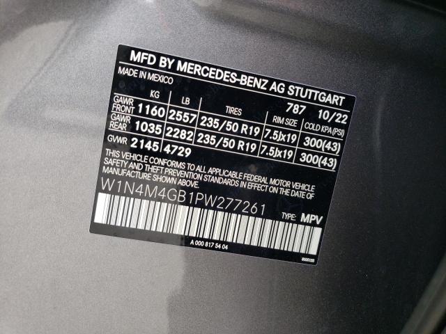 W1N4M4GB1PW277261 Mercedes-Benz GLB 250