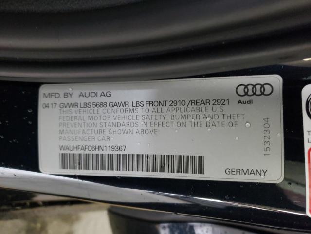 2017 AUDI S6 PRESTIG WAUHFAFC6HN119367