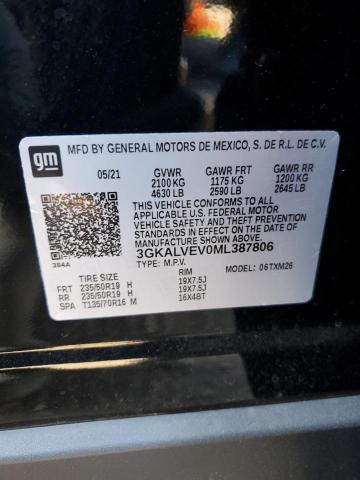 3GKALVEV0ML387806 GMC Terrain Slt