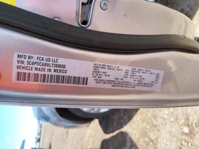 3C4PDCABXLT260630 Dodge JOURNEY SE