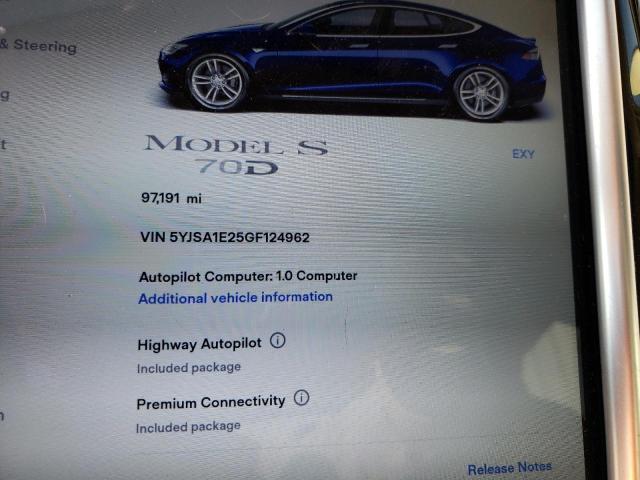 5YJSA1E25GF124962 Tesla MODEL S