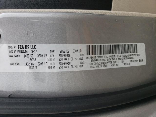 2018 CHRYSLER PACIFICA H - 2C4RC1N74JR105268