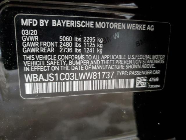 2020 BMW 540 I - WBAJS1C03LWW81737