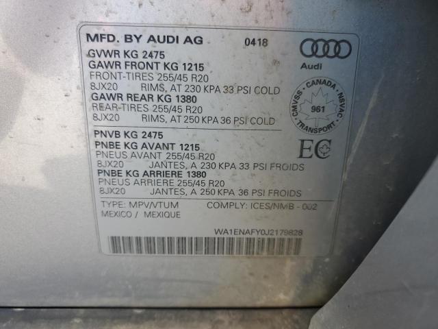 2018 AUDI Q5 PROGRES - WA1ENAFY0J2179828