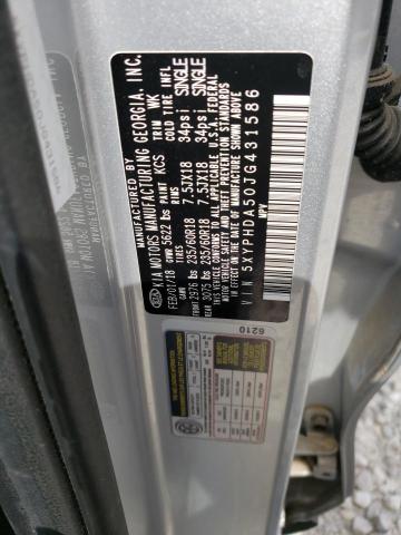 5XYPHDA50JG431586 KIA SORENTO EX
