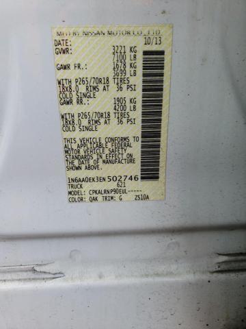 1N6AA0EK3EN502746 Nissan TITAN S