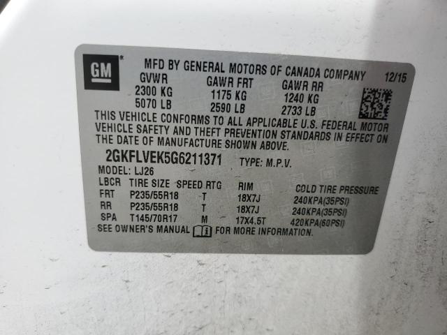 2016 GMC TERRAIN 2GKFLVEK5G6211371