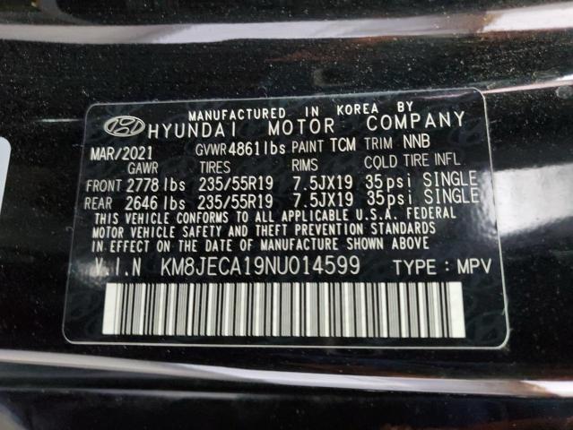 2022 HYUNDAI TUSCON KM8JECA19NU014599