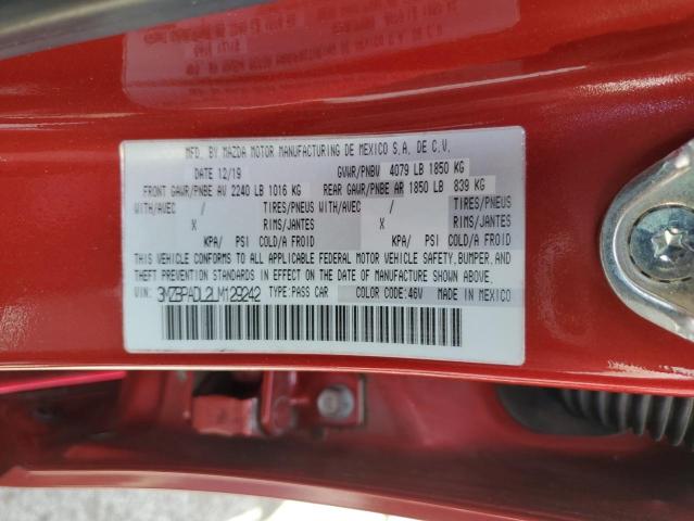 3MZBPADL2LM129242 Mazda 3 Preferred