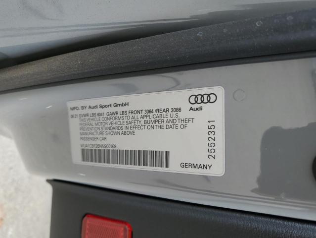 2022 AUDI RS6 WUA1CBF26NN900169