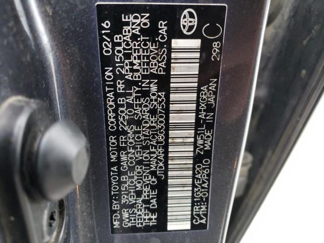 2016 TOYOTA PRIUS - JTDKARFU8G3007534