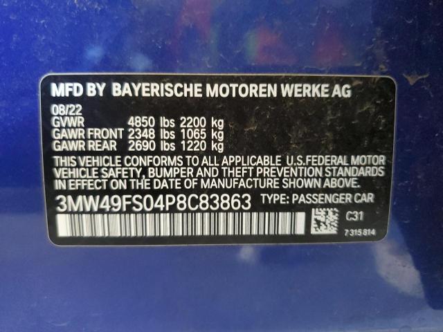 3MW49FS04P8C83863 BMW M340I