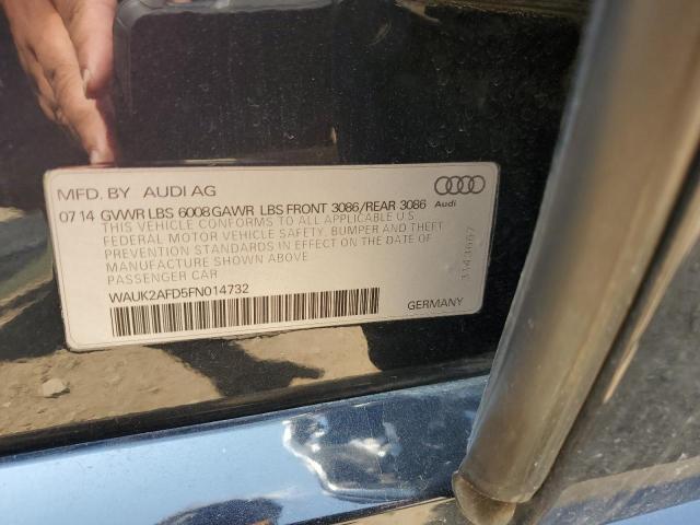 2015 AUDI S8 QUATTRO WAUK2AFD5FN014732