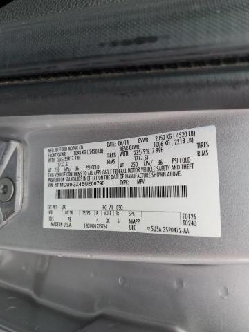 1FMCU0GX4EUE00790 Ford ESCAPE SE