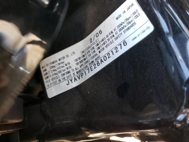 2006 YAMAHA XV1700 A JYAVP17E26A021276