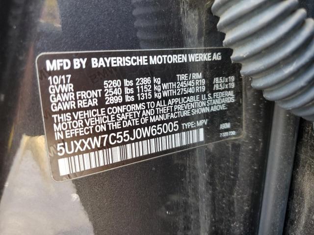 5UXXW7C55J0W65005 BMW X4 Xdrivem40i
