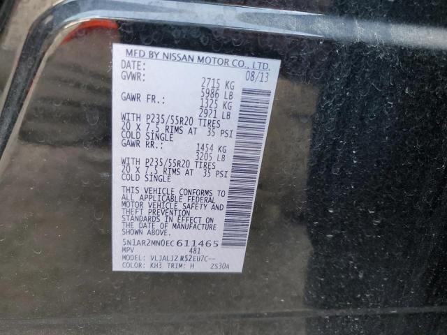 5N1AR2MN0EC611465 Nissan Pathfinder S