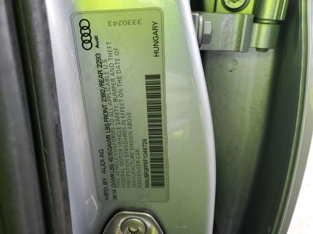 2015 AUDI S3 PREMIUM - WAUBFGFF5F1046726