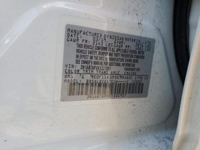 3N1AB7APXKY331957 Nissan SENTRA S