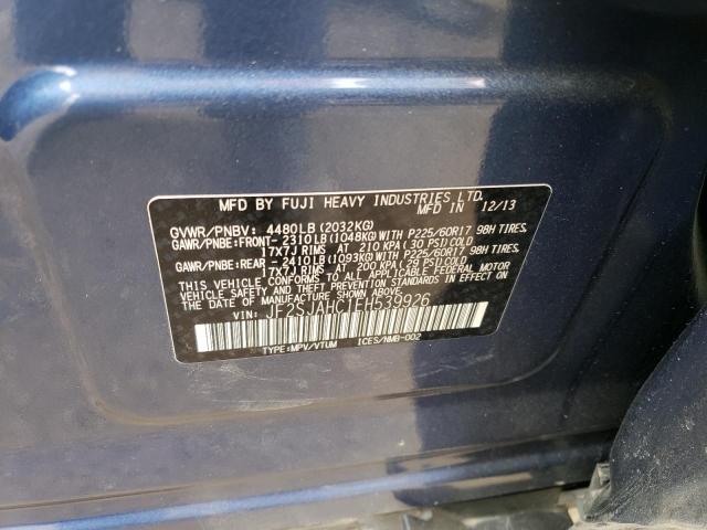 JF2SJAHC1EH539926 Subaru Forester 2.5i Limited
