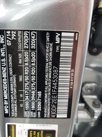 2015 MERCEDES-BENZ GL 350 BLU - 4JGDF2EE1FA453087