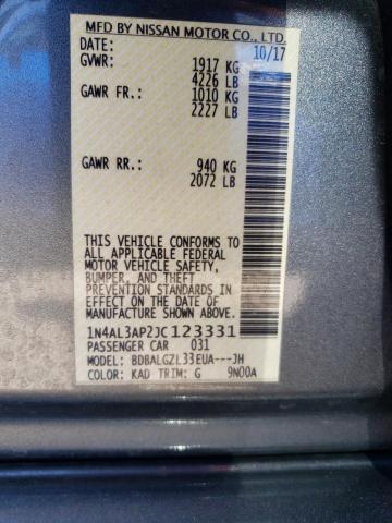 1N4AL3AP2JC123331 Nissan ALTIMA 2.5