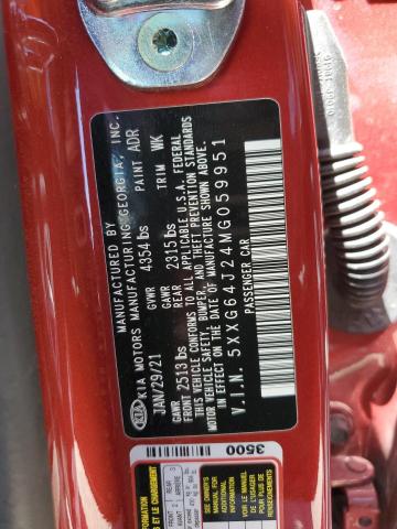 5XXG64J24MG059951 KIA K5 GT LINE