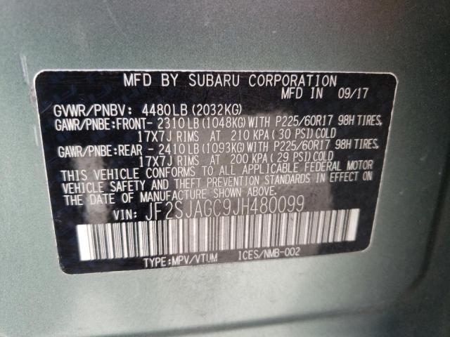 JF2SJAGC9JH480099 Subaru Forester 2.5i Premium