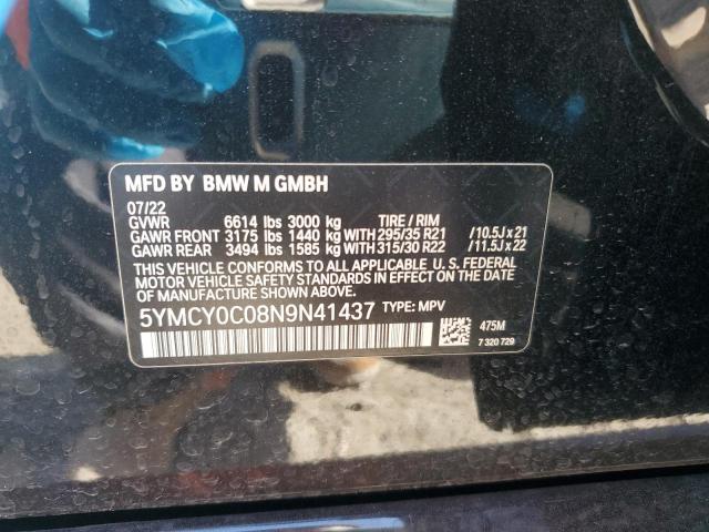 2022 BMW X6 M 5YMCY0C08N9N41437