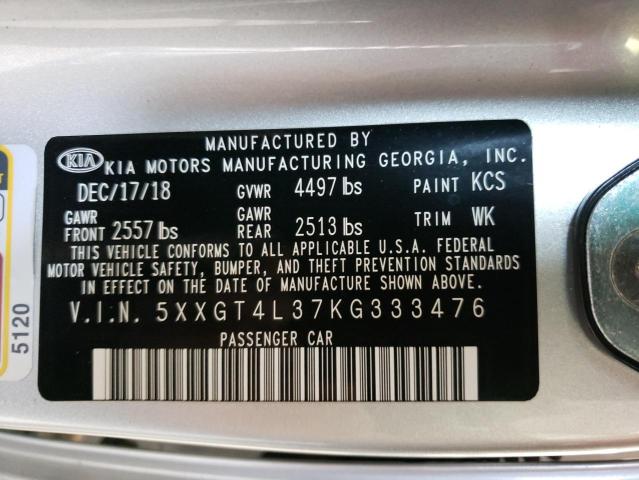 5XXGT4L37KG333476 KIA Optima Lx