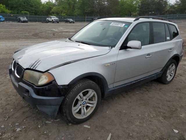 Salvage cars for sale from Copart Madisonville, TN: 2005 BMW X3 3.0I