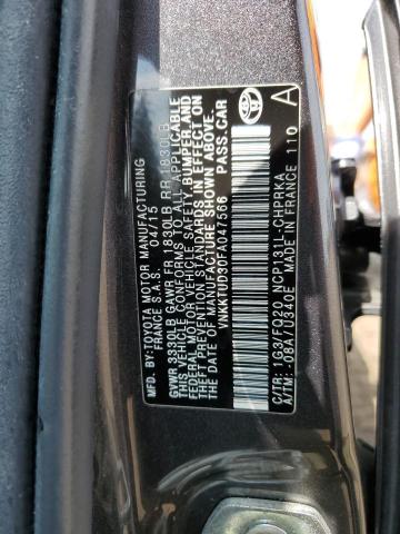 VNKKTUD30FA047566 Toyota Yaris