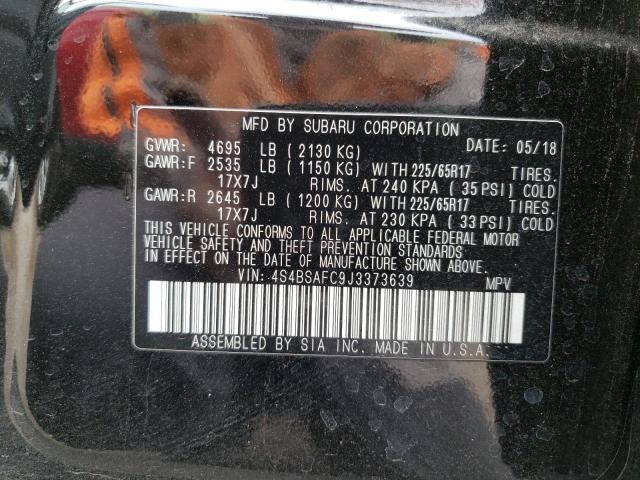 4S4BSAFC9J3373639 Subaru Outback 2.5i Premium