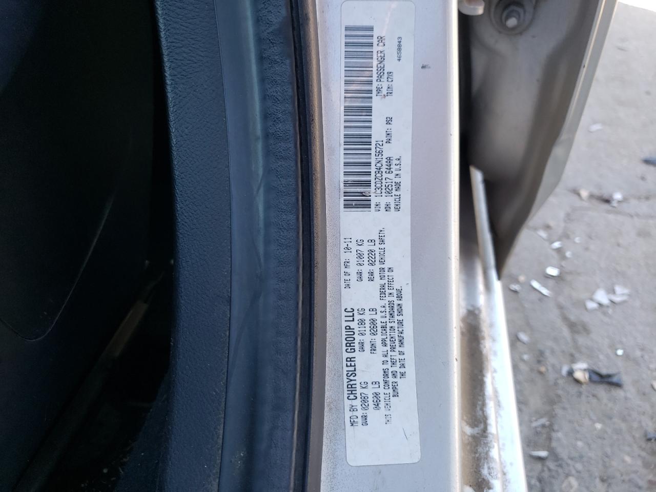 1C3CDZCB4CN156721 2012 Dodge Avenger Sxt