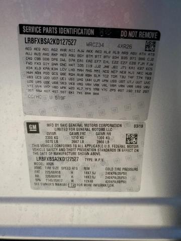 LRBFXBSA2KD127527 Buick Envision Preferred