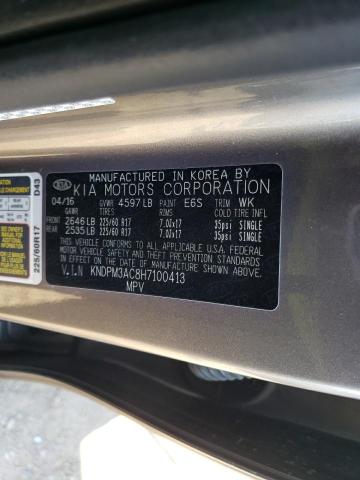 KNDPM3AC8H7100413 KIA Sportage Lx