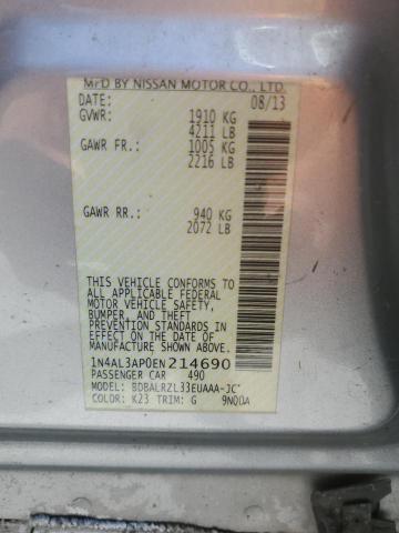 1N4AL3AP0EN214690 Nissan ALTIMA 2.5