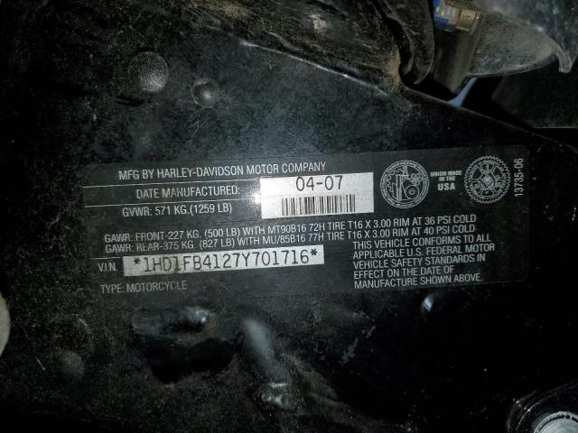 2007 HARLEY-DAVIDSON FLHR - 1HD1FB4127Y701716