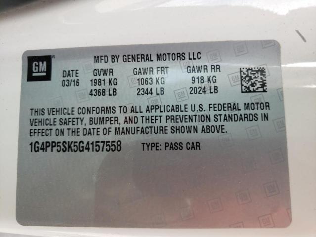 1G4PP5SK5G4157558 Buick Verano
