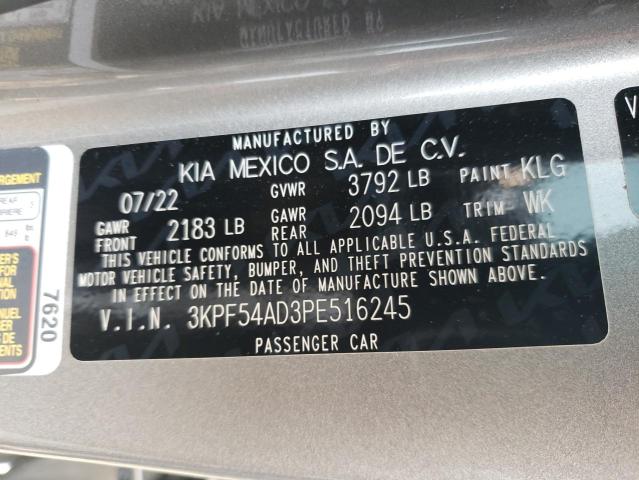 2023 KIA FORTE GT L - 3KPF54AD3PE516245