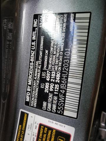 55SWF4JB6HU203101 Mercedes-Benz C 300